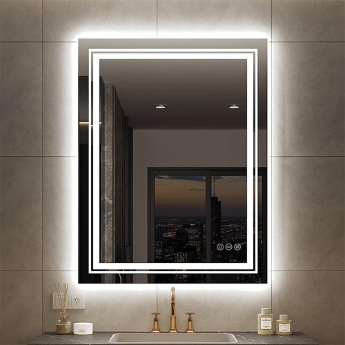 Led bathroom mirror - bathroom, front